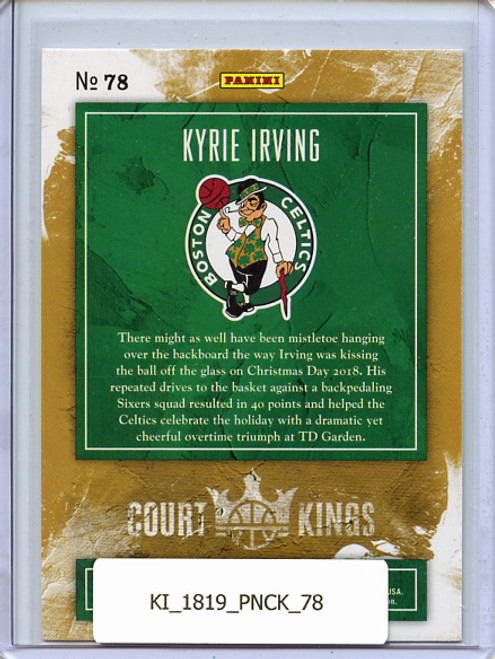 Kyrie Irving 2018-19 Court Kings #78