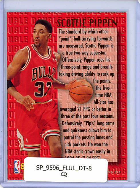 Scottie Pippen 1995-96 Ultra, Double Trouble #8 (CQ)