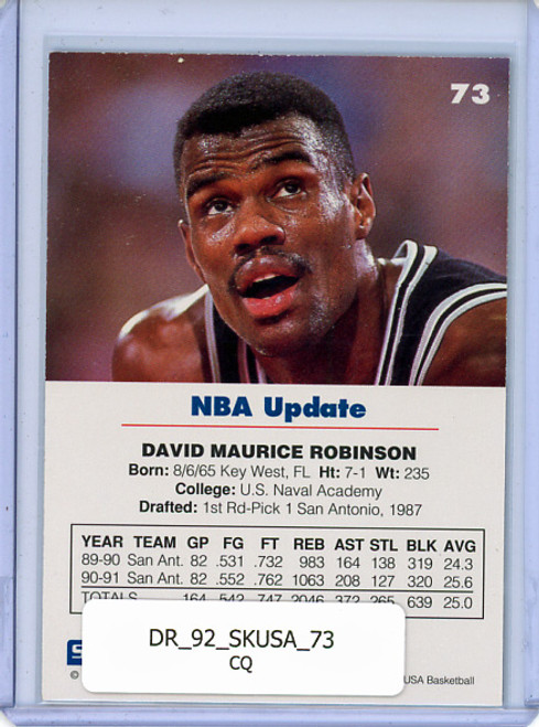 David Robinson 1992 Skybox USA #73 (CQ)