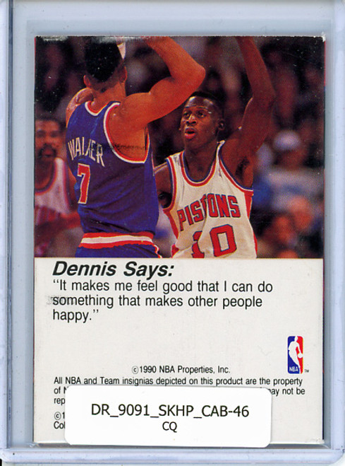 Dennis Rodman 1990-91 Hoops, CollectABooks #46 (CQ)