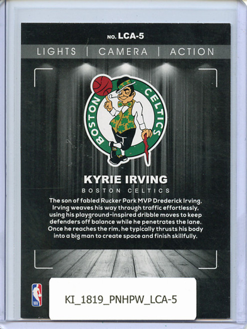 Kyrie Irving 2018-19 Hoops, Lights Camera Action #LCA-5 Winter
