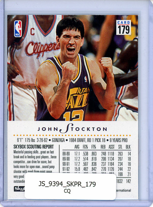 John Stockton 1993-94 Skybox Premium #179 (CQ)