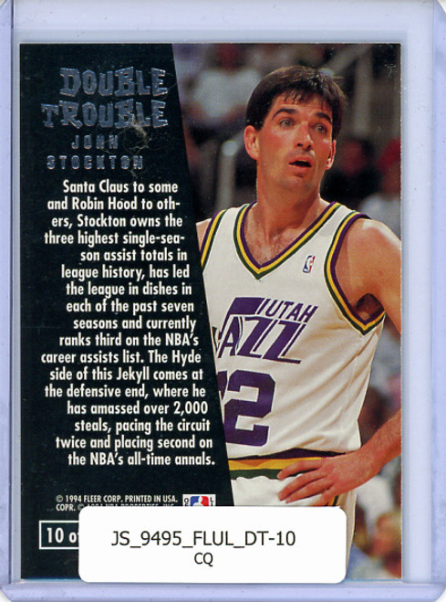 John Stockton 1994-95 Ultra, Double Trouble #10 (CQ)