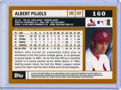 Albert Pujols 2002 Topps #160 (1) (CQ)