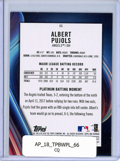 Albert Pujols 2018 Bowman Platinum #66 (CQ)