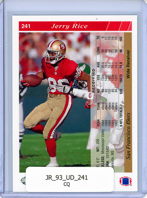 Jerry Rice 1993 Upper Deck #241 (CQ)