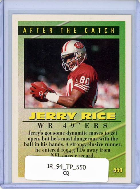 Jerry Rice 1994 Topps #550 Tools of the Game (CQ)