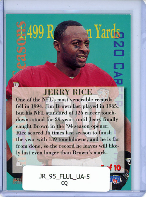Jerry Rice 1995 Ultra, Ultra Achievements #5 (CQ)