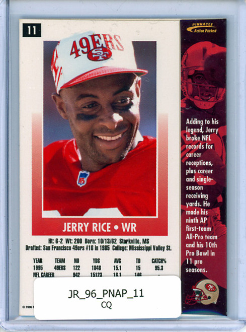 Jerry Rice 1996 Action Packed #11 (CQ)