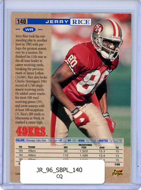 Jerry Rice 1996 Pro Line #140 (CQ)