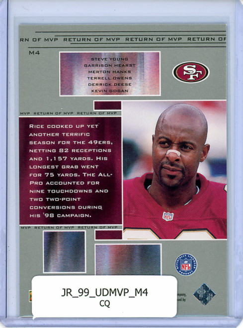 Jerry Rice 1999 MVP, MVP Theatre #M4 (CQ)