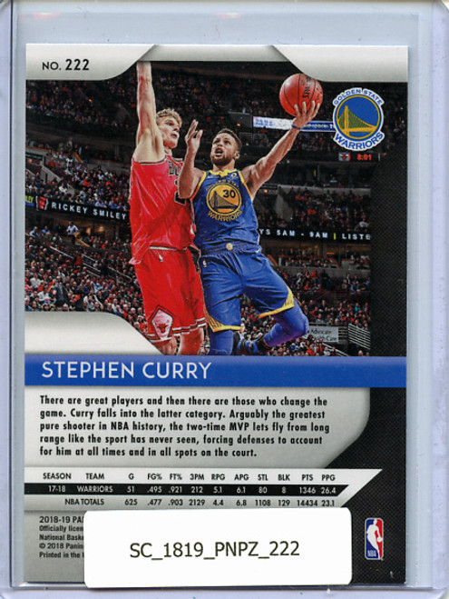 Stephen Curry 2018-19 Prizm #222