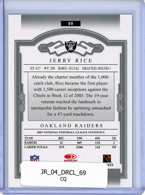 Jerry Rice 2004 Donruss Classics #69 (CQ)