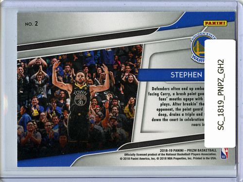 Stephen Curry 2018-19 Prizm, Get Hyped! #2