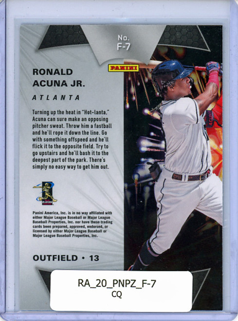 Ronald Acuna Jr. 2020 Prizm, Fireworks #F-7 (CQ)