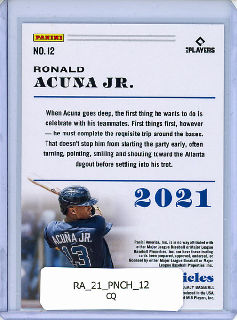 Ronald Acuna Jr. 2021 Chronicles #12 (CQ)