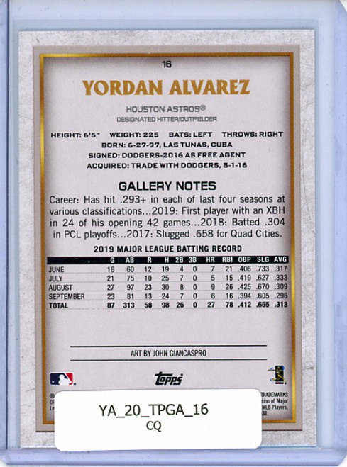 Yordan Alvarez 2020 Gallery #16 (CQ)