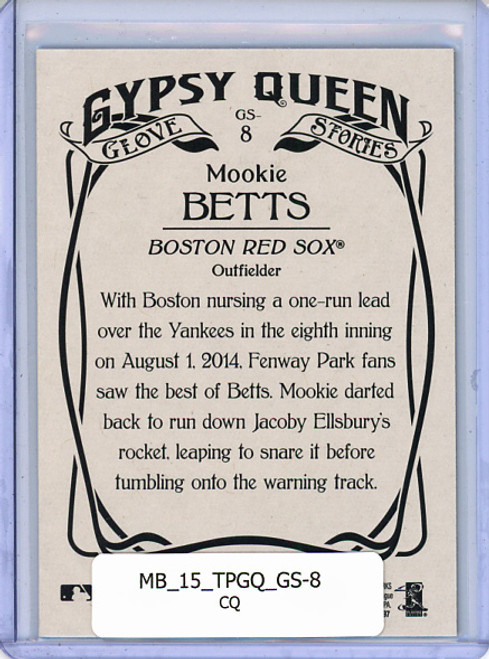 Mookie Betts 2015 Gypsy Queen, Glove Stories #GS-8 (CQ)