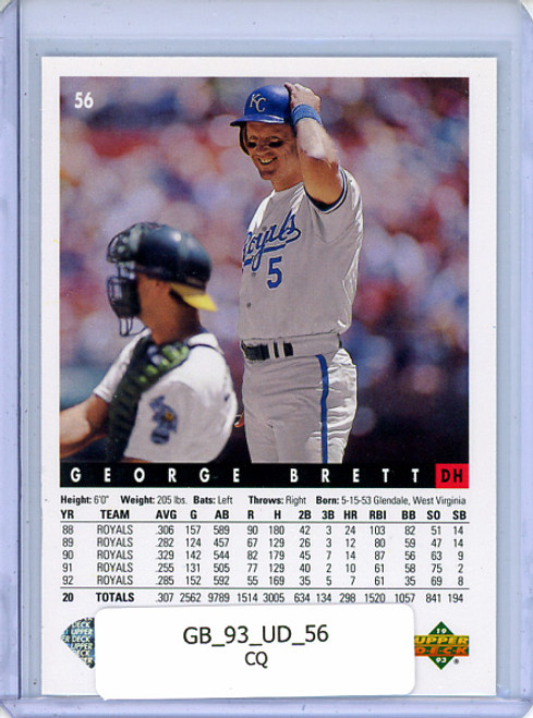 George Brett 1993 Upper Deck #56 (CQ)