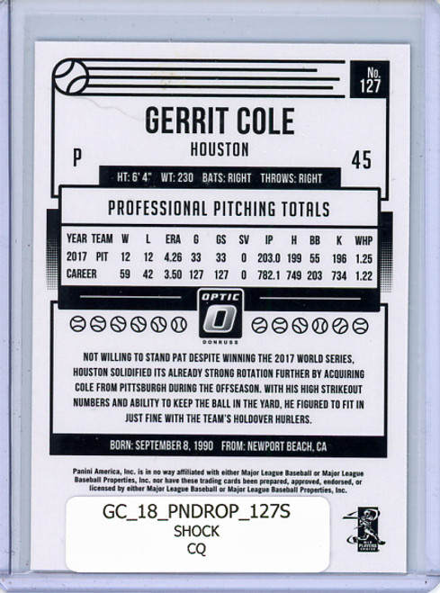 Gerrit Cole 2018 Donruss Optic #127 Shock (CQ)