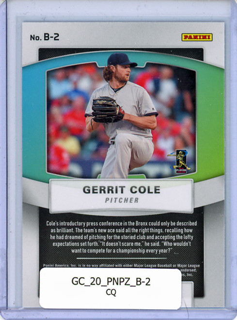 Gerrit Cole 2020 Prizm, Brilliance #B-2 (CQ)