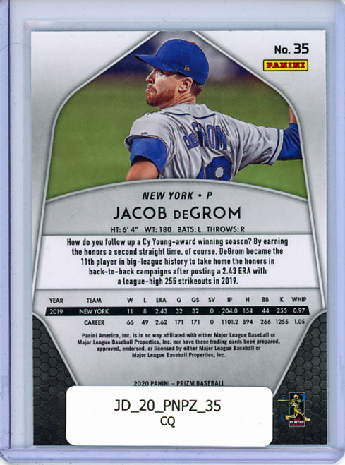 Jacob DeGrom 2020 Prizm #35 (CQ)