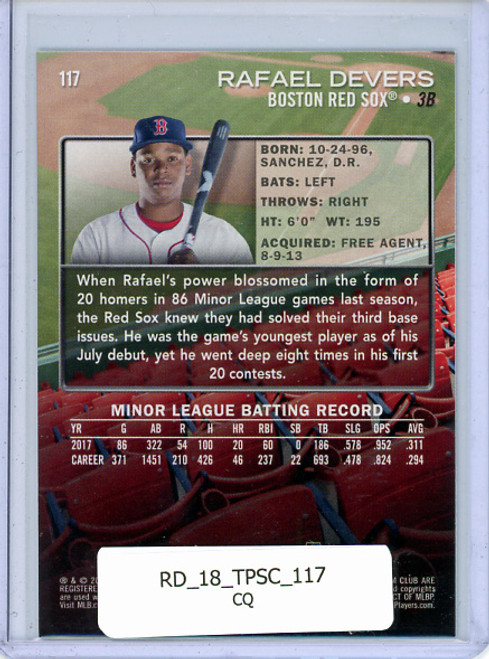 Rafael Devers 2018 Stadium Club #117 (CQ)