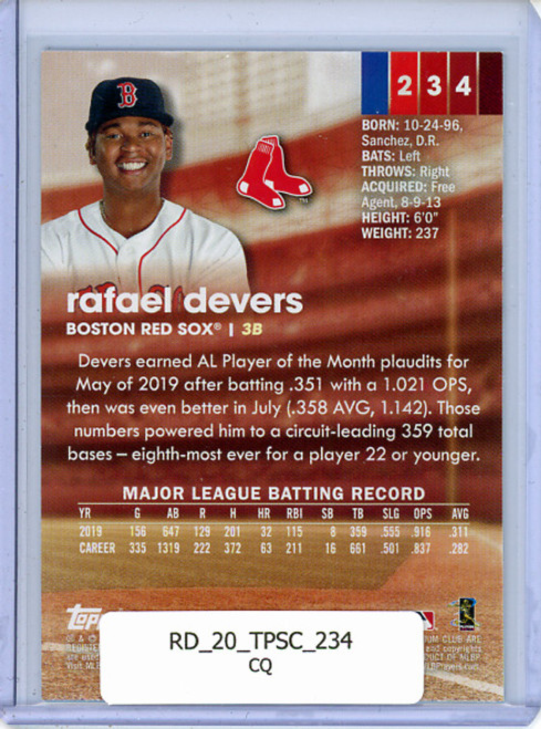 Rafael Devers 2020 Stadium Club #234 (CQ)