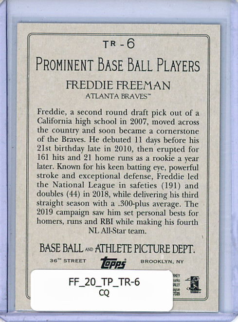 Freddie Freeman 2020 Topps, Turkey Red #TR-6 (CQ)