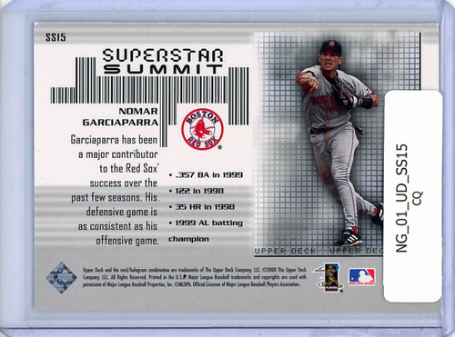 Nomar Garciaparra 2001 Upper Deck, Superstar Summit #SS15 (CQ)