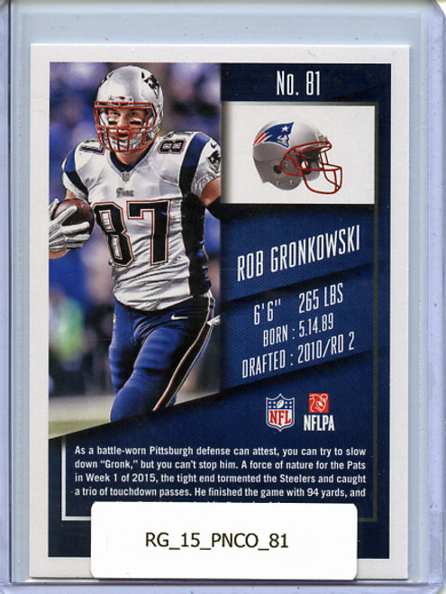 Rob Gronkowski 2015 Contenders #81