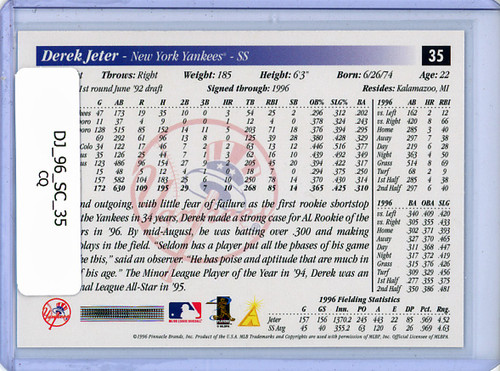 Derek Jeter 1996 Score #35 (CQ)