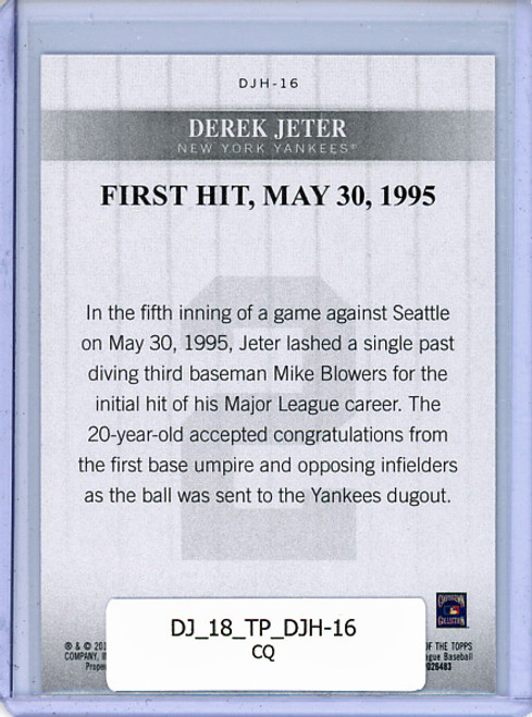 Derek Jeter 2018 Topps, Derek Jeter Highlights #DJH-16 (CQ)