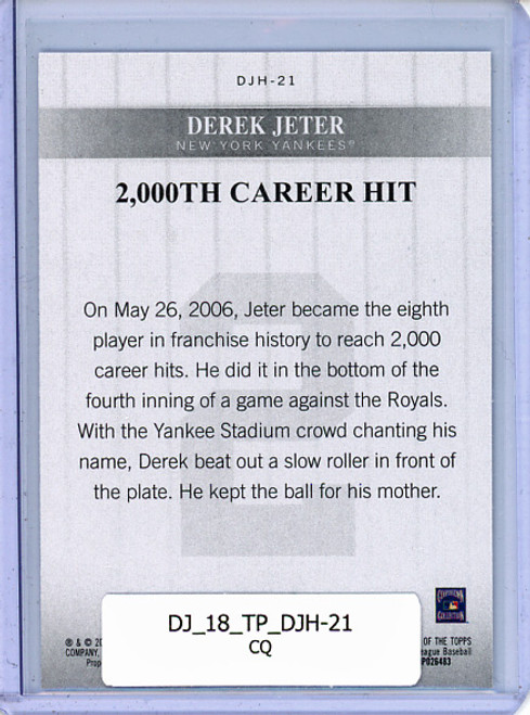 Derek Jeter 2018 Topps, Derek Jeter Highlights #DJH-21 (CQ)