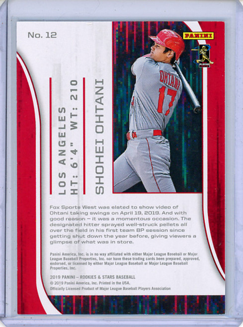 Shohei Ohtani 2019 Chronicles, Rookies & Stars #12 Blue (#88/99) (CQ)