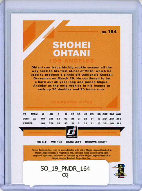 Shohei Ohtani 2019 Donruss #164 (CQ)