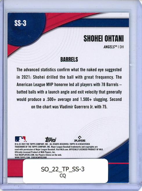 Shohei Ohtani 2022 Topps, Significant Statistics #SS-3 (CQ)