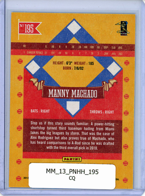 Manny Machado 2013 Hometown Heroes #195 (CQ)