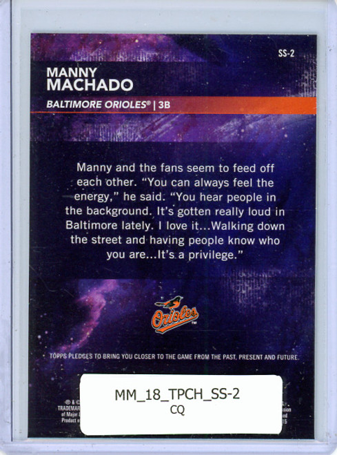 Manny Machado 2018 Topps Chrome, Superstar Sensations #SS-2 (CQ)
