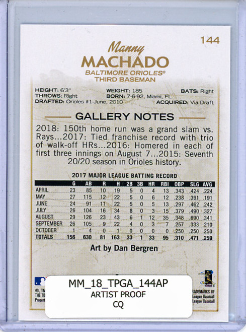 Manny Machado 2018 Gallery #144 Artist Proof (CQ)