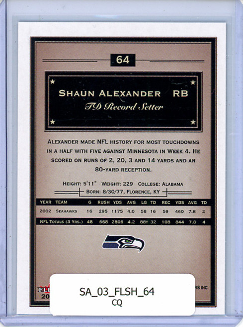 Shaun Alexander 2003 Showcase #64 (CQ)