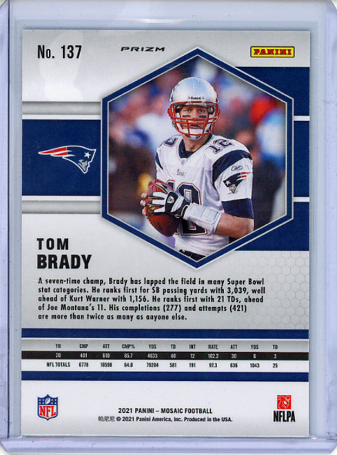 Tom Brady 2021 Mosaic #137 Green (3) (CQ)