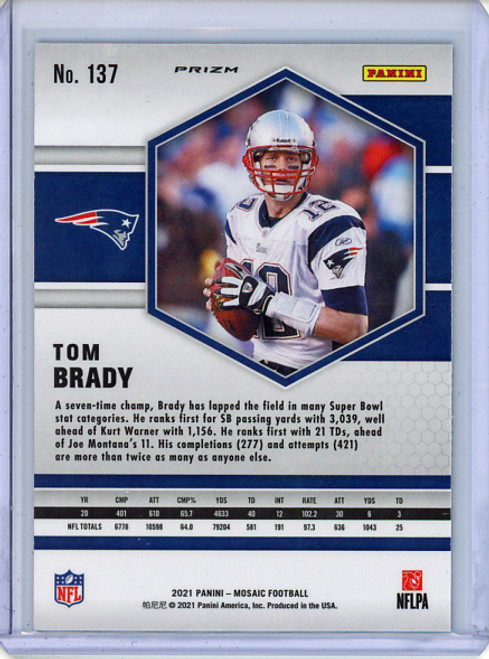 Tom Brady 2021 Mosaic #137 Green (4) (CQ)
