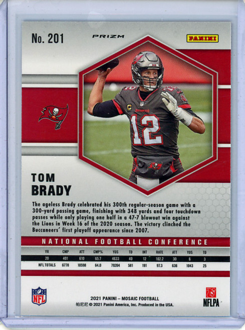 Tom Brady 2021 Mosaic #201 NFC Green (1) (CQ)