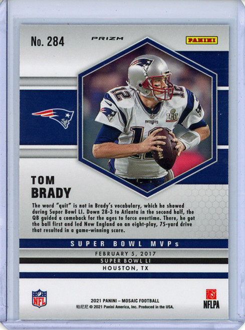 Tom Brady 2021 Mosaic #284 Super Bowl MVPs Orange Reactive (1) (CQ)