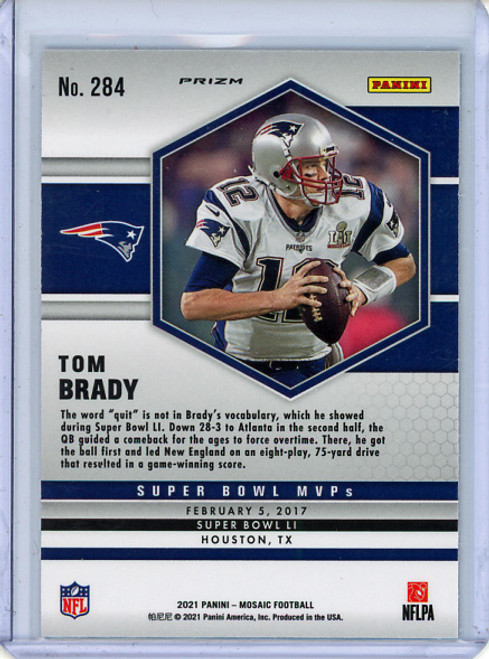 Tom Brady 2021 Mosaic #284 Super Bowl MVPs Yellow Reactive (1) (CQ)