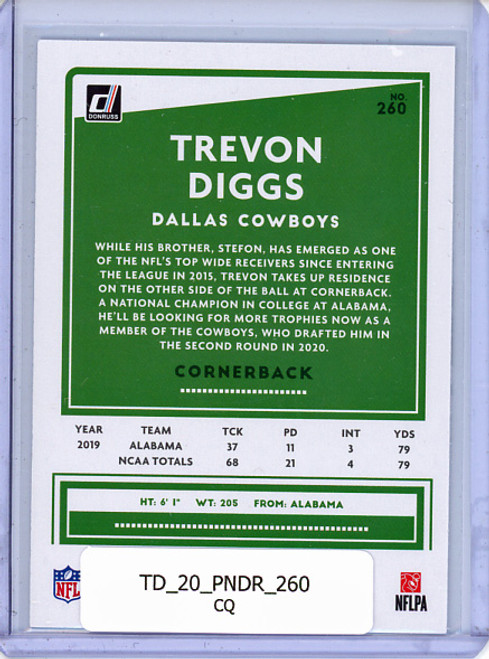 Trevon Diggs 2020 Donruss #260 (CQ)