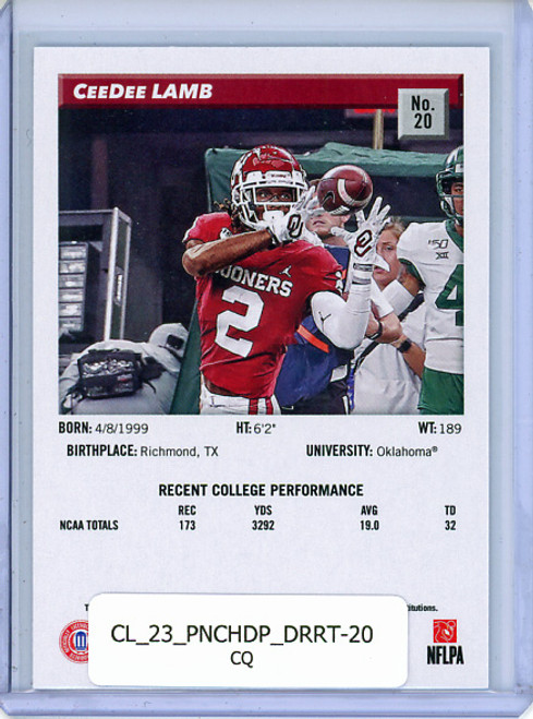 CeeDee Lamb 2023 Chronicles Draft Picks, Donruss Retro #20 (CQ)