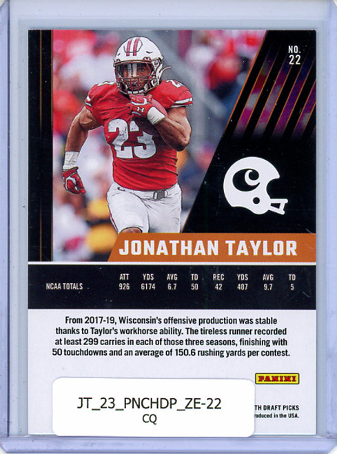 Jonathan Taylor 2023 Chronicles Draft Picks, Zenith #22 (CQ)