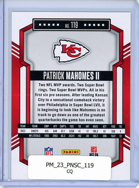 Patrick Mahomes II 2023 Score #119 (CQ)